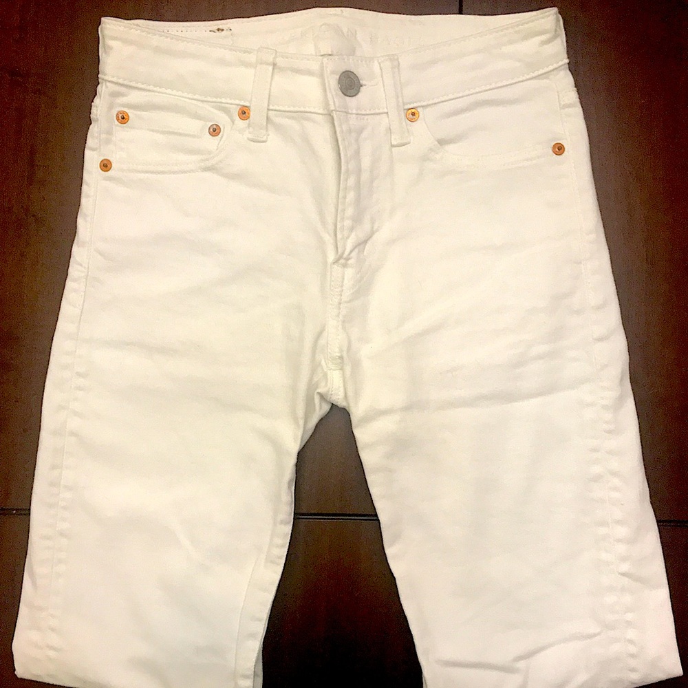 American Eagle Super Skinny Jean White 28x32